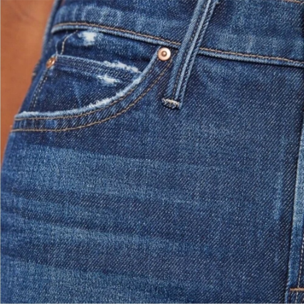 NWT Mother Women’s The Rascal Skimp Yee Haw Straight Leg Denim Jeans Size 28 - Picture 9 of 15